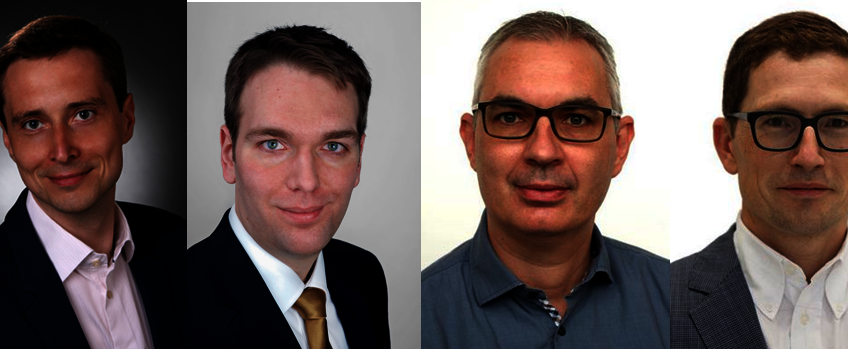 v.l.n.r.: Hans Fritz, Matthäus Alberding, Tobias Lamprecht und Samuel Huber Lindberger