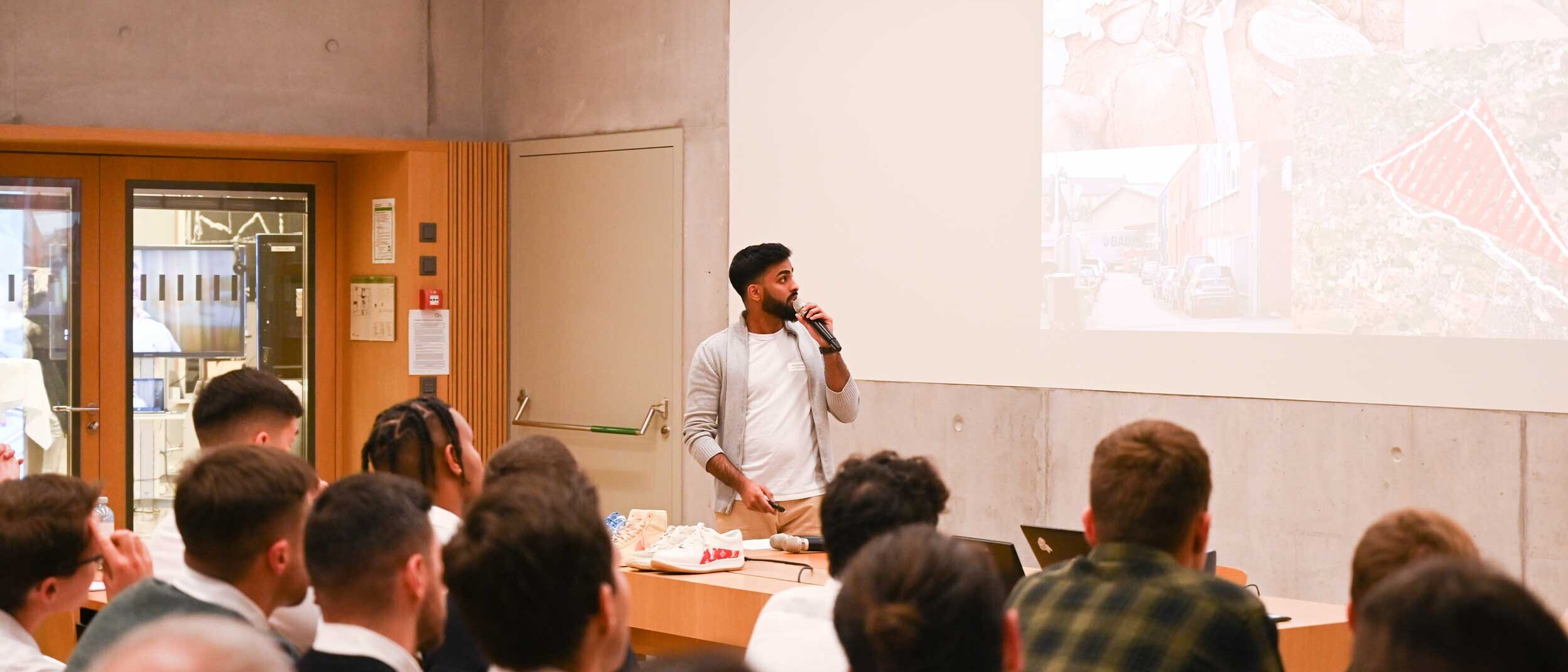 Im Publikum an der OST - Ostschweizer Fachhochschule sassen fast 200 Personen