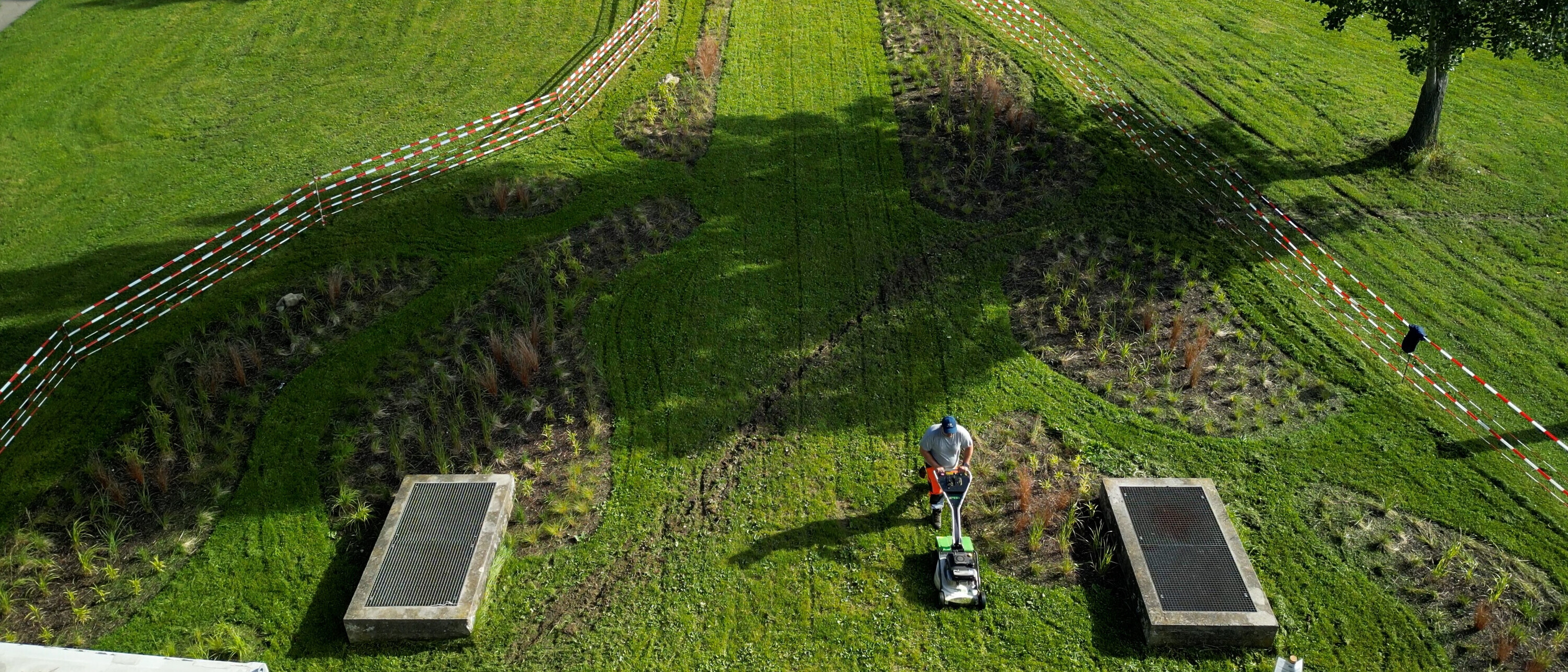 Die Gartenstruktur im Projekt «Rives oubliées» erinnert an die Flusstruktur des Flon. Bild: Michael Hartwell