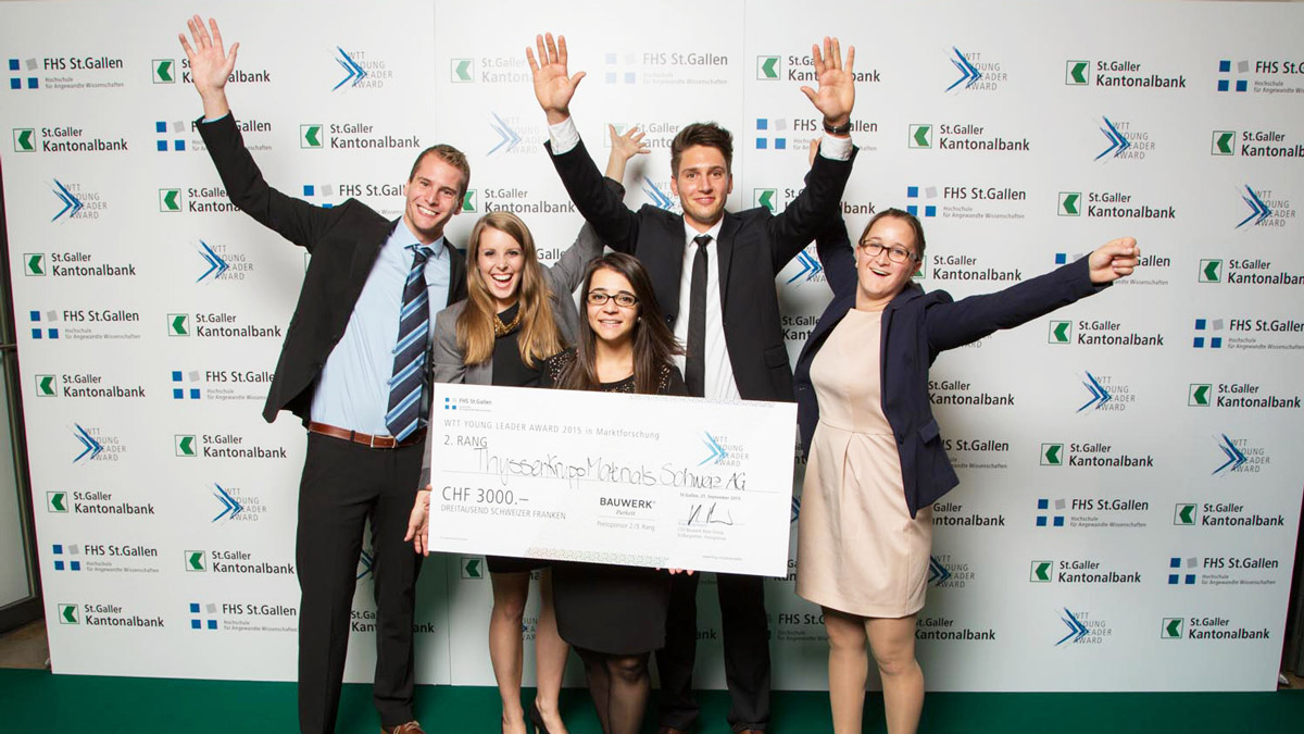 2. Rang Marktforschung WTT YOUNG LEADER AWARD 2013
