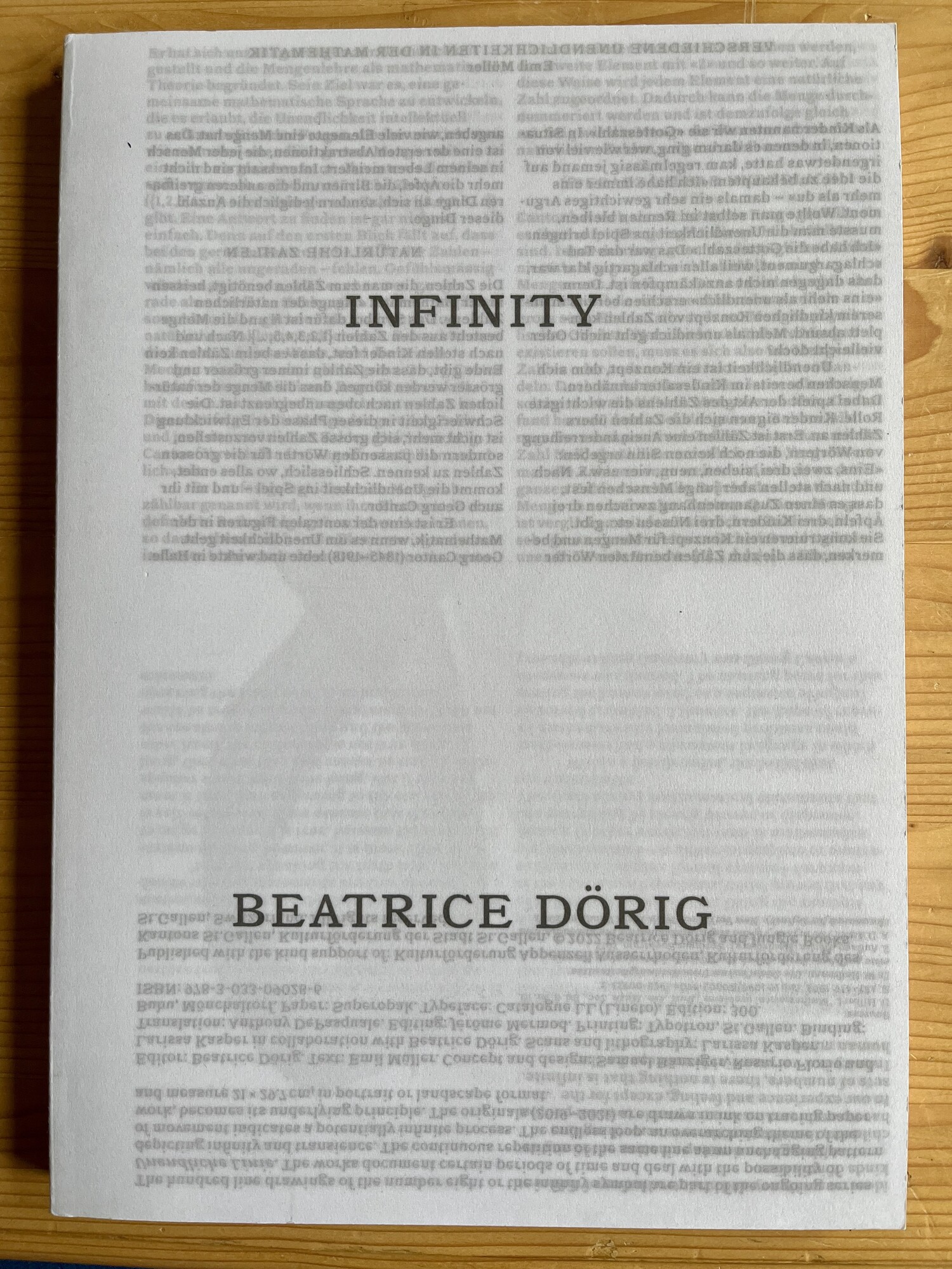 Künstlerbuch Infinity von Beatrice Dörig