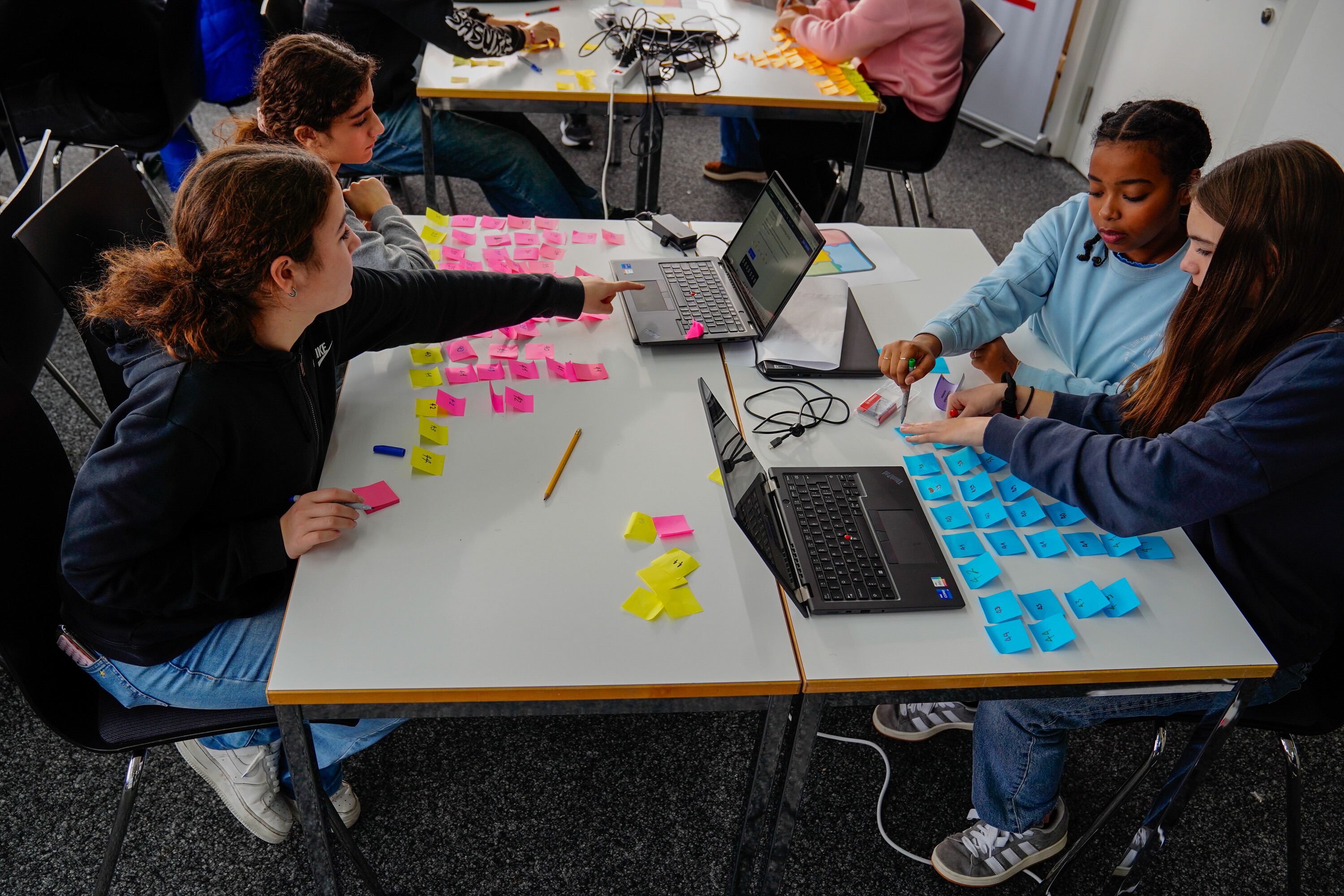 Kinder lernen, Daten zu strukturieren.